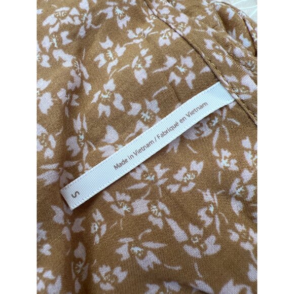 Free People One Fine Day Floral Mini Dress Chocolate Combo Size Small - Picture 10 of 12